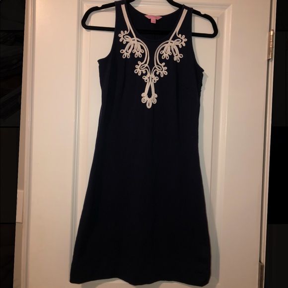 Lilly Pulitzer Dresses & Skirts - Lily Pulitzer Knit Navy Tank Dress Size XS
